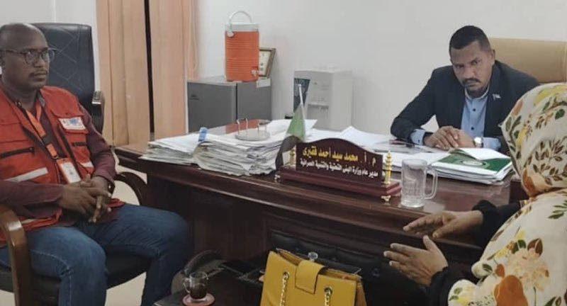 مدير عام البنى التحتية بالشمالية يمتدح جهود الهلال الاحمر السوداني في درء الكوارث