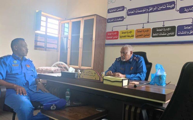 رئيس هيئة المرافق والمؤسسات العامة يلتقي مدير الإدارة العامة لتأمين الجامعات واللقاء بحث سبل تعزيز الأمن والاستقرار بالجامعات