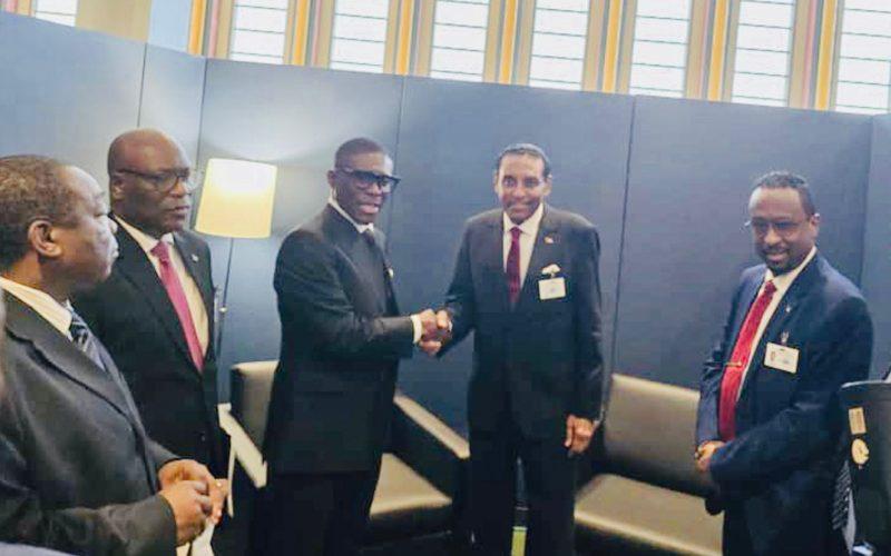 رئيس الوزراء الدكتور كامل إدريس يلتقي نائب رئيس غينيا الاستوائية ويؤكدان أهمية التضامن الإفريقي