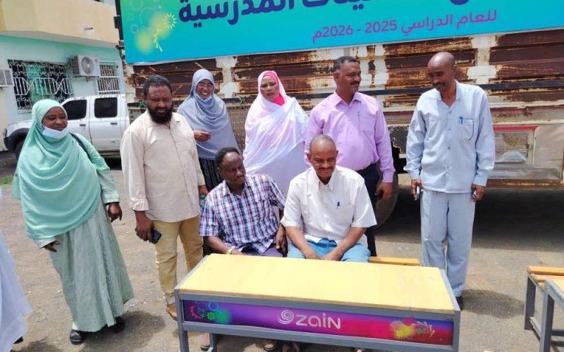 زين توفر 120 وحدة اجلاس ثلاثي لوزارة التربية بولاية القضارف