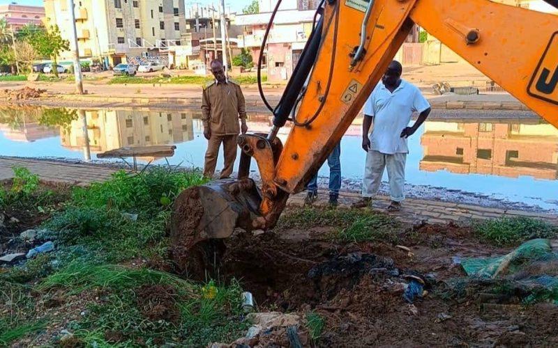 معالجات وتحسينات لتصريف مياه الأمطار وإزالة التعديات الهندسية بالخرطوم