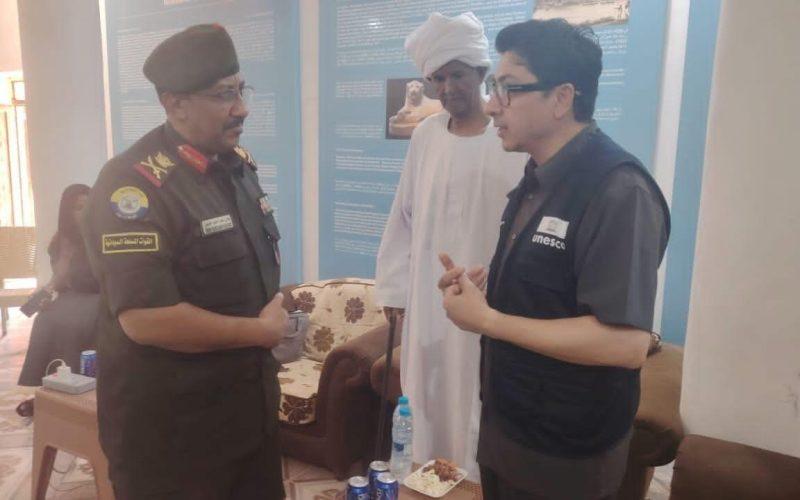 قائد الفرقة 19 مشاة مروي يبحث مع وفد اليونسكو تعزيز حماية التراث الثقافي السوداني