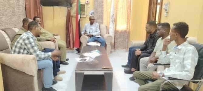 مفوض العون الإنساني بالشمالية يؤكد دعمهم للهيئة الشبابية للإعمار والتعافي الوطني