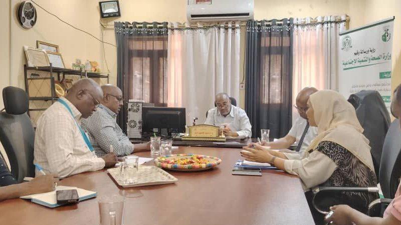 اجتماع مشترك بين وزارة الصحة بالقضارف واليونسيف لبحث التوسعة في التدخلات الصحية وتنفيذ مشروع “شير”