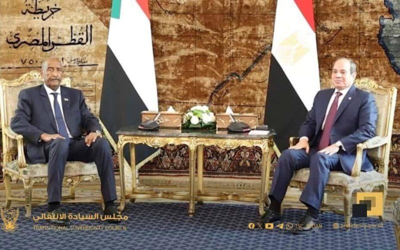 بحثا آفاق التعاون المشترك بين البلدين – البرهان والسيسي يعقدان جلسة مباحثات ثنائية بقصر الاتحادية