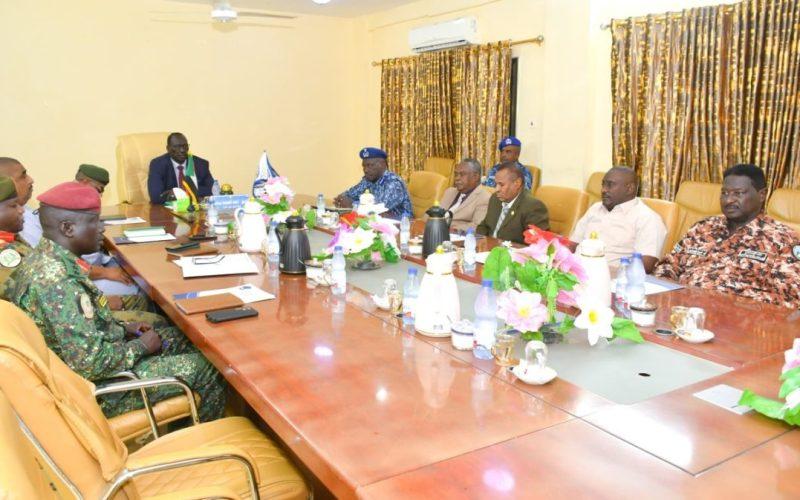 لجنة الأمن بالنيل الازرق تقف على مجمل الاوضاع الامنية بالاقليم