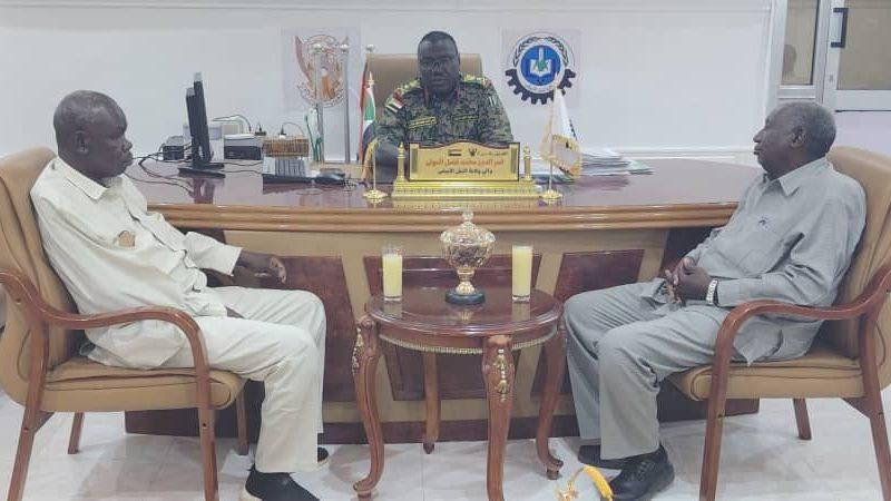 والي النيل الأبيض يطلع على ترتيبات اتحاد العمال لتدشين نفرة اسناد ودعم القوات المسلحة