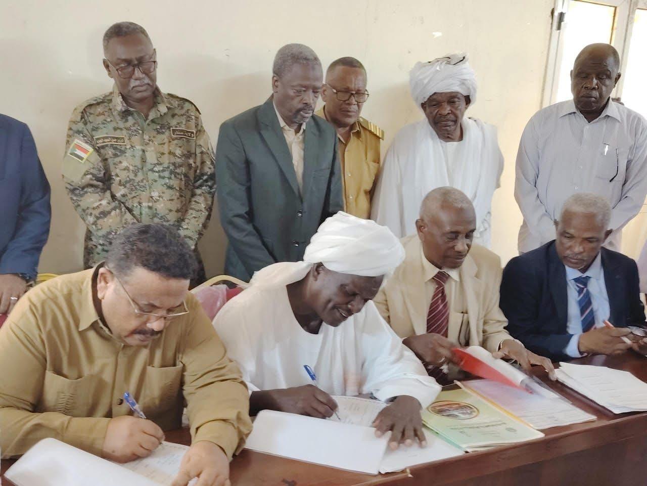 حكومة ولاية سنار توقع مذكرة تفاهم مع الهيئة القومية لدعم القوات المسلحة للتدخل في مجال الزراعة