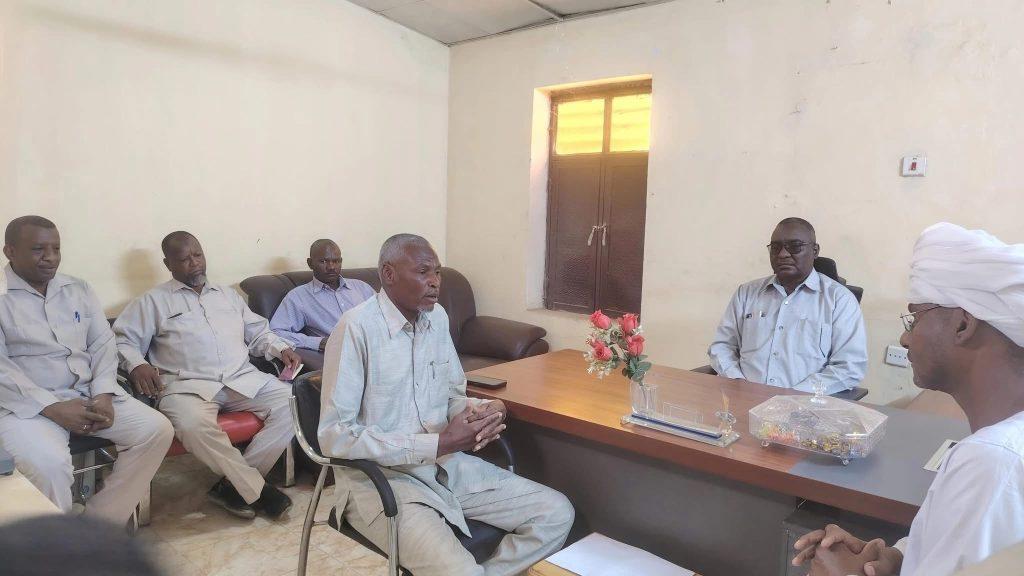 والي غرب كردفان يلتقي وفد جامعة غرب كردفان