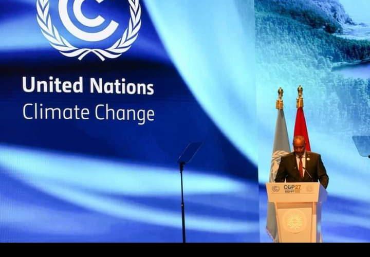 أمام “COP27”  البرهان: السودان من أكثر الدول تأثراً بالمتغيرات المناخية