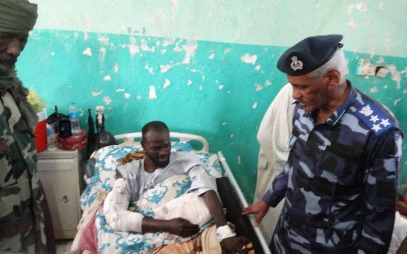 مدير شرطة شمال دارفور يتفقد مصابي وجرحى العمليات