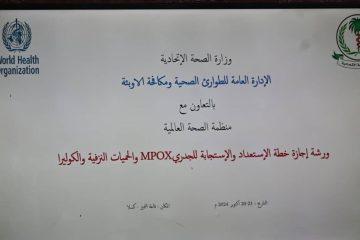 الصحة تعلن ورشة لإجازة خطة الاستعداد والاستجابة للجدري والحميات النزفية والكوليرا